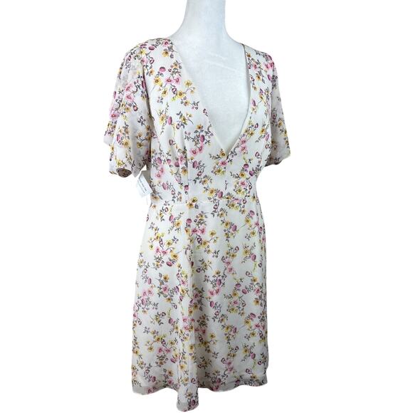 Fame And Partners Women Dress 10‎ Cottagecore Prairie Fairy Pretty Floral - Picture 1 of 11